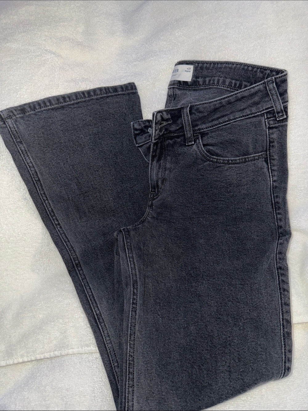 Hollister Grey Bootcut Low-rice jeans